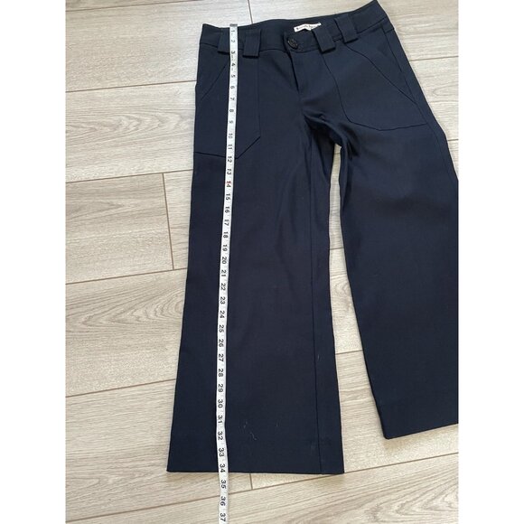 Nanette Lepore Women’s Cotton Wide Leg Pants Size 4 Black High - Picture 5 of 8